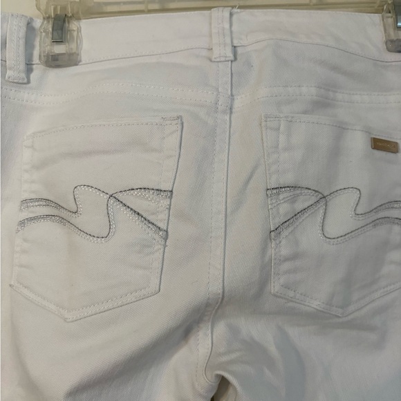White House Black Market Jeans 0 slim ankle Womens white denim classic - Picture 6 of 7